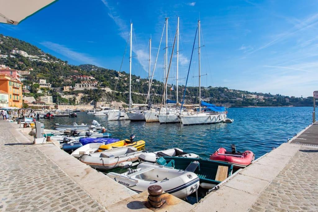 #40 Bright Sea View Suite For 6 2Mins Walk Port & Sea Villefranche-sur-Mer Ngoại thất bức ảnh